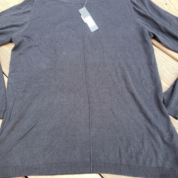 CYRUS Black Soft Sweater L Side Zippers Front Seam NWT - Picture 2 of 11